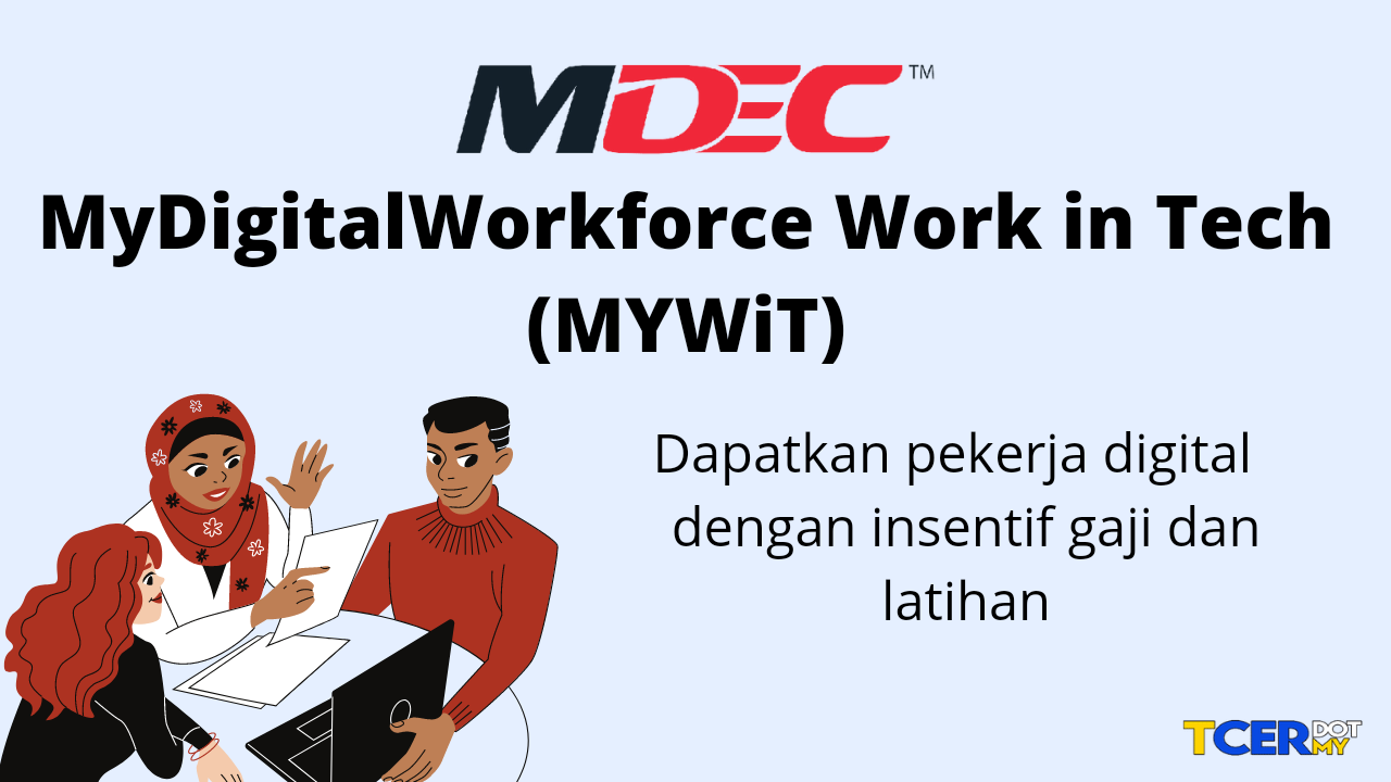 MYWiT 2022 Insentif Pekerjaan Teknologi Dan Perkhidmatan Digital TCER.MY