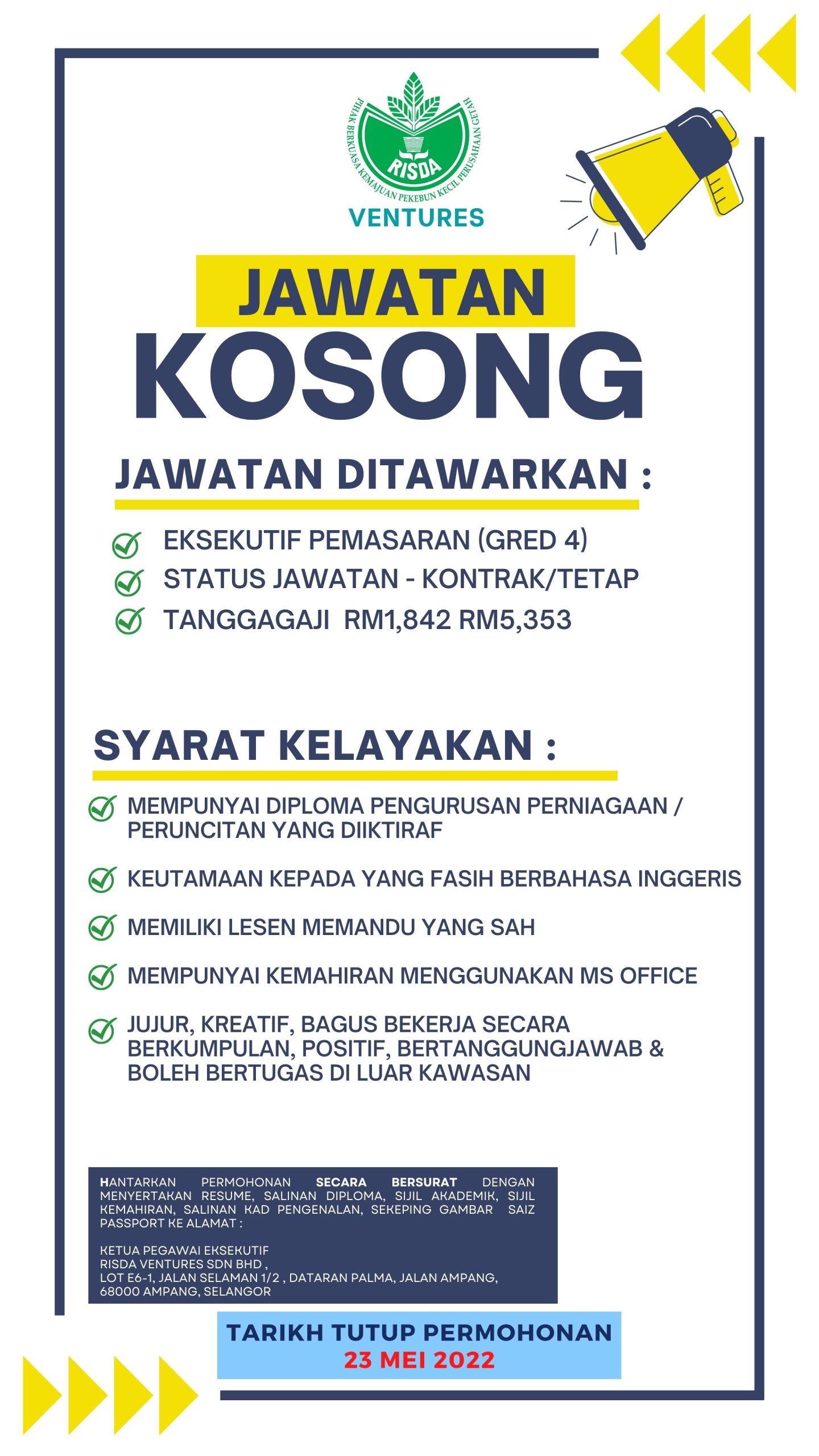 Kerja Kosong di Risda Venture
