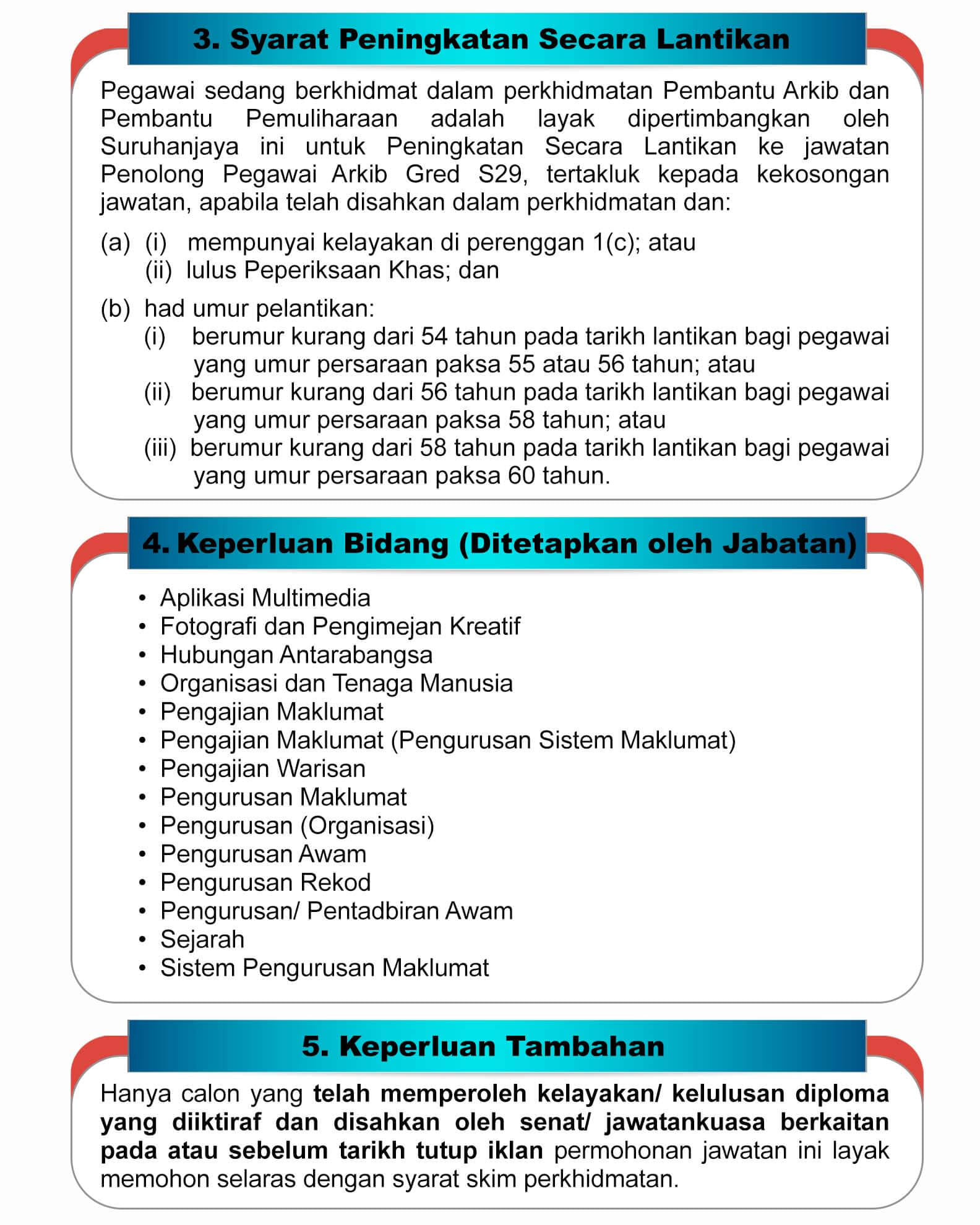 Kerja Kosong di Kementerian Pelancongan Seni dan Budaya Malaysia (MOTAC) 2 Kerja Kosong di Kementerian Pelancongan Seni dan Budaya Malaysia (MOTAC)