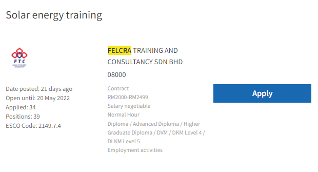 Kerja Kosong di Felcra Training And Consultancy 1 Kerja Kosong di Felcra Training And Consultancy
