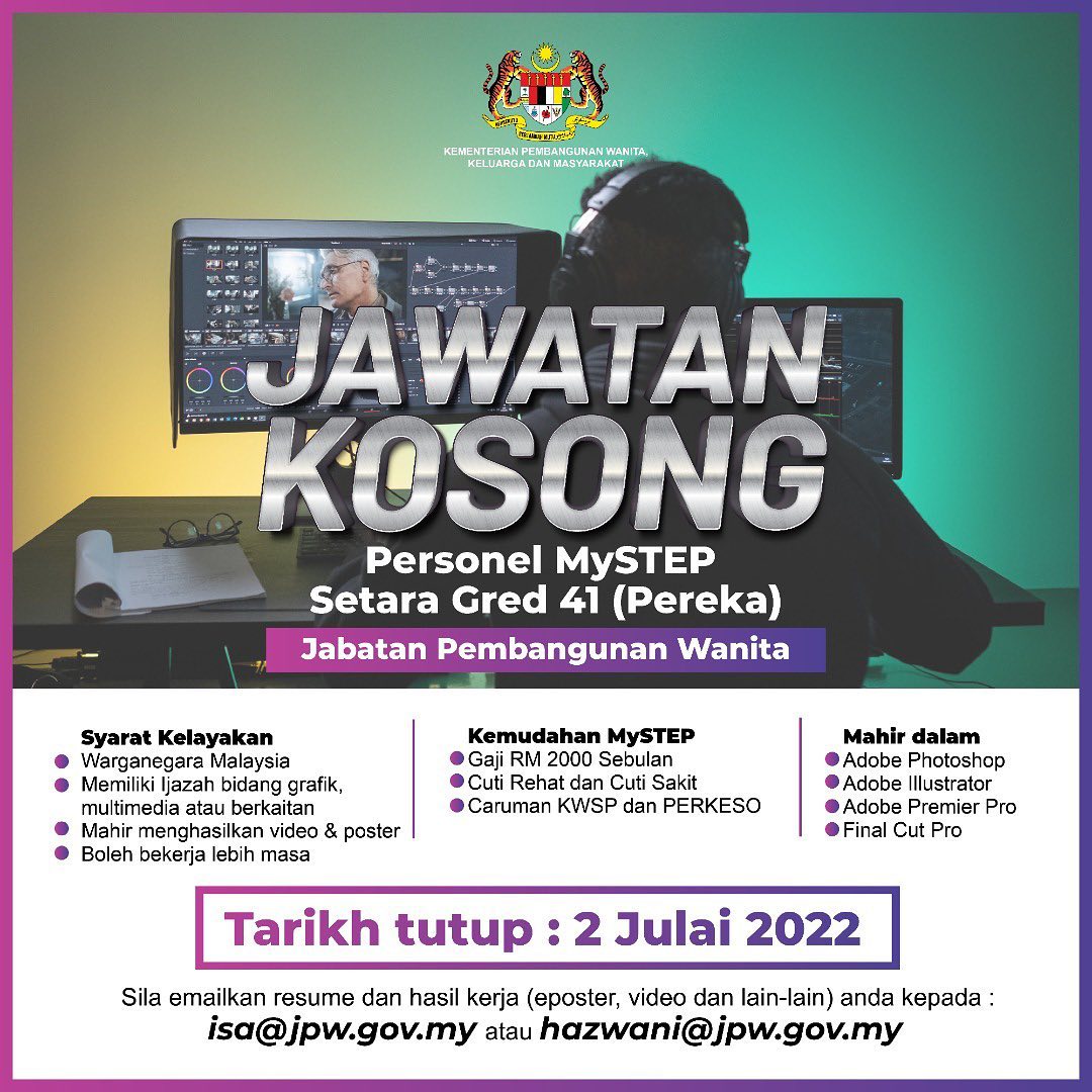 Kerja Kosong di Jabatan pembangunan Wanita