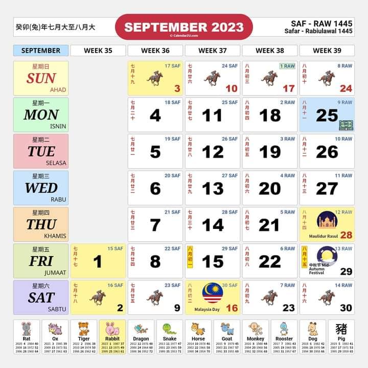 Kalendar Tahun 2023: Senarai Penuh Cuti Umum Dan Cuti Sekolah 6