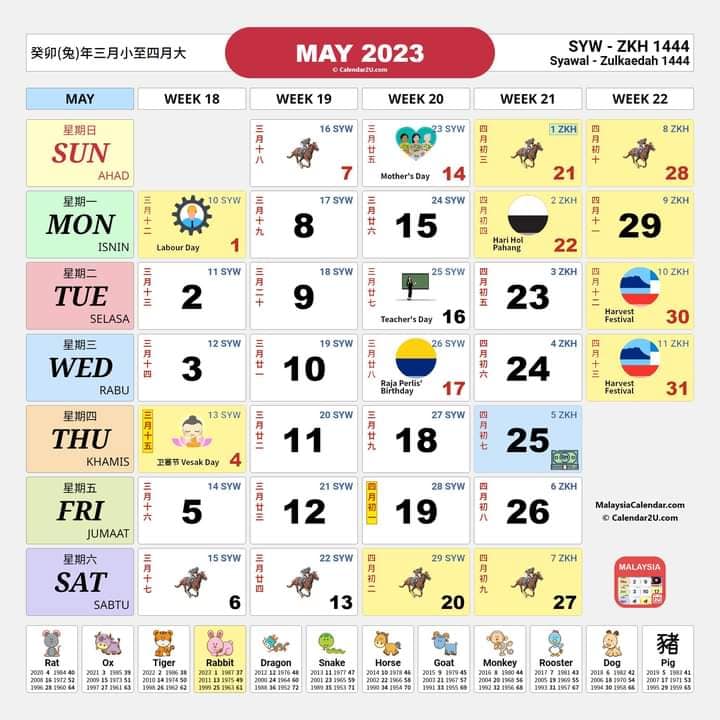 Kalendar Tahun 2023: Senarai Penuh Cuti Umum Dan Cuti Sekolah 2