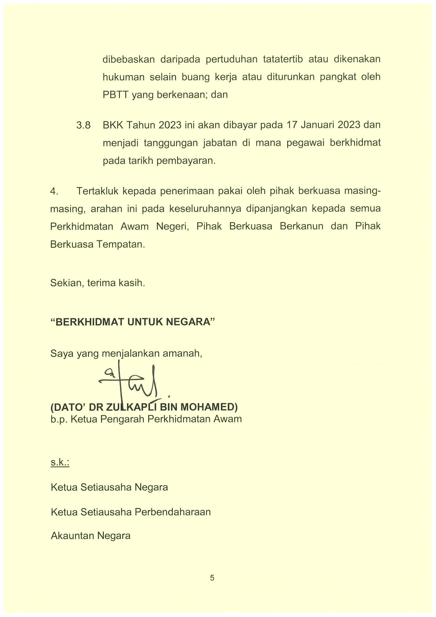 Bantuan Khas Kewangan 2023, Tarikh Bayaran Bonus Penjawat Awam RM700 2
