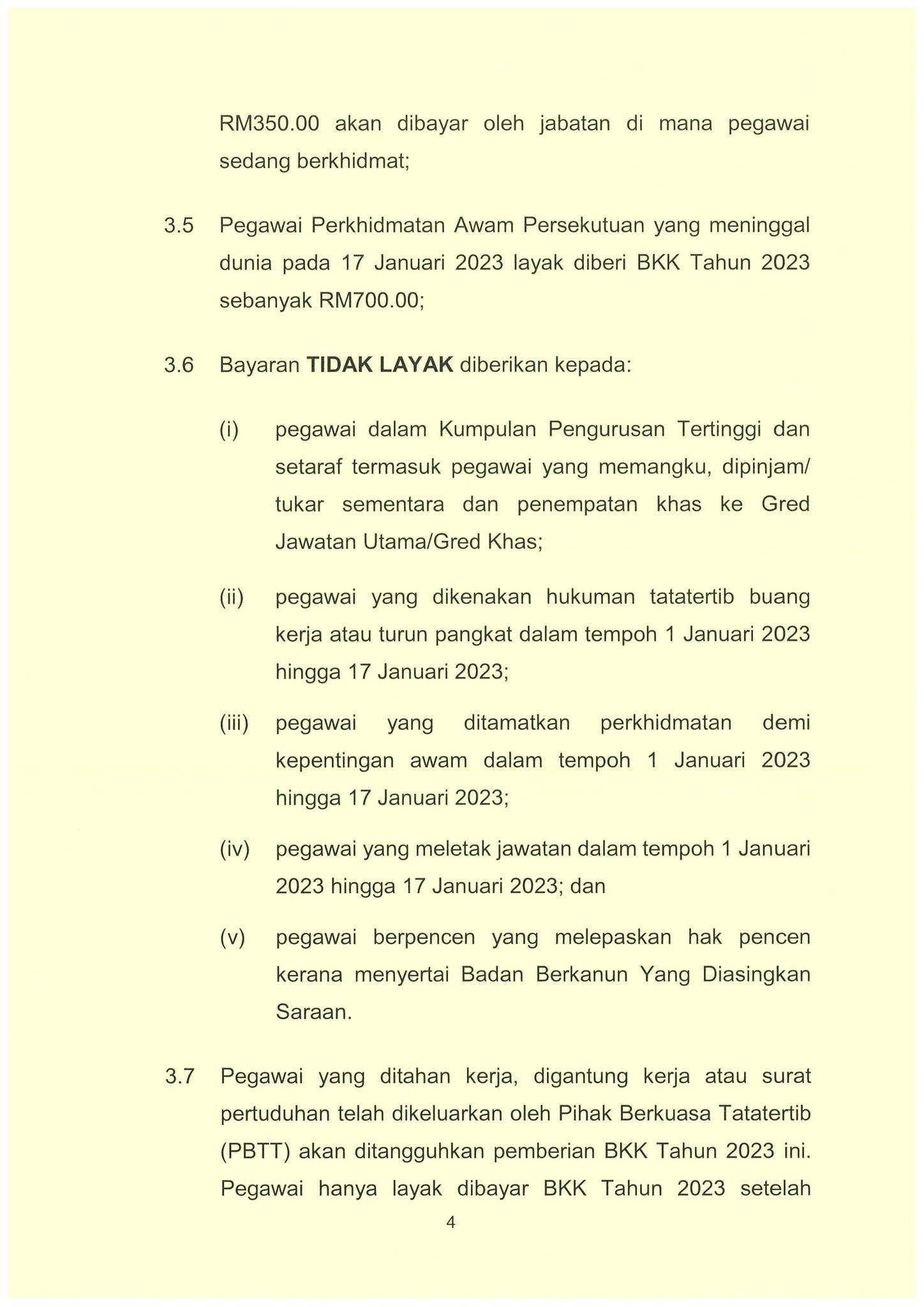Bantuan Khas Kewangan 2023, Tarikh Bayaran Bonus Penjawat Awam RM700 1