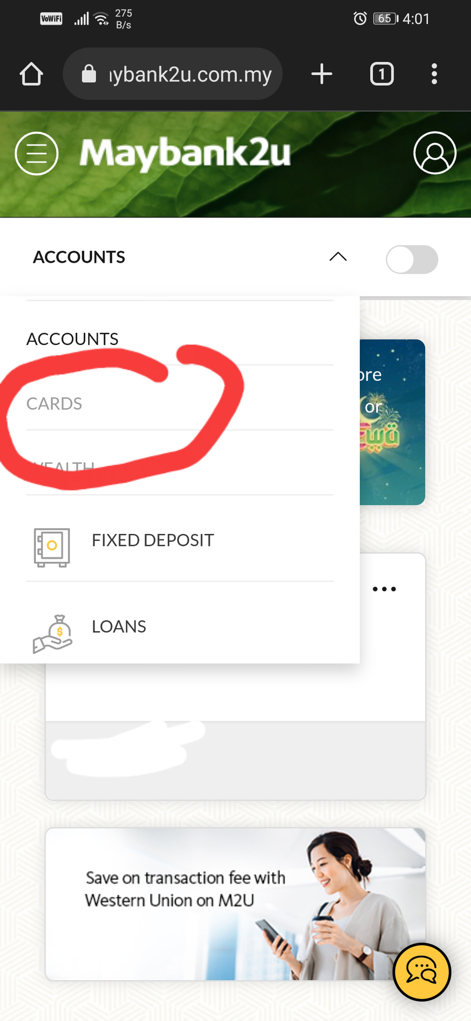kad maybank online
