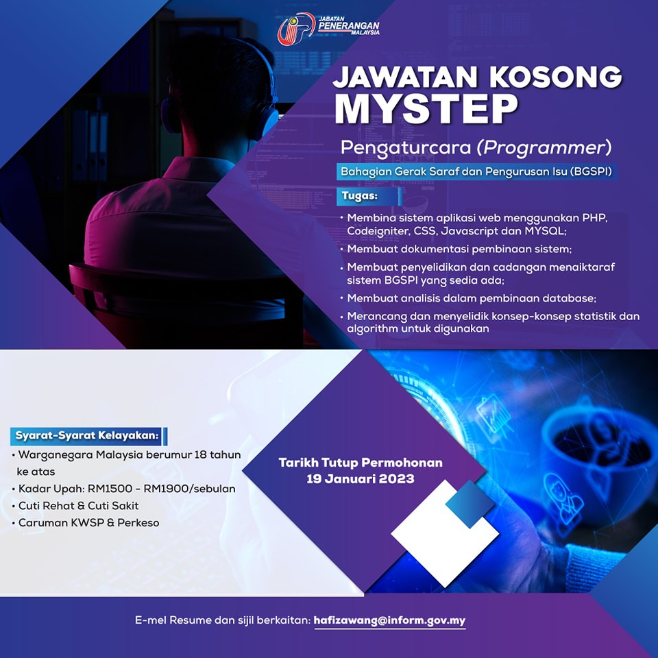 Jawatan Kosong MySTEP 2023: Mohon sekarang 4 Jawatan Kosong MySTEP 2023: Mohon sekarang 1