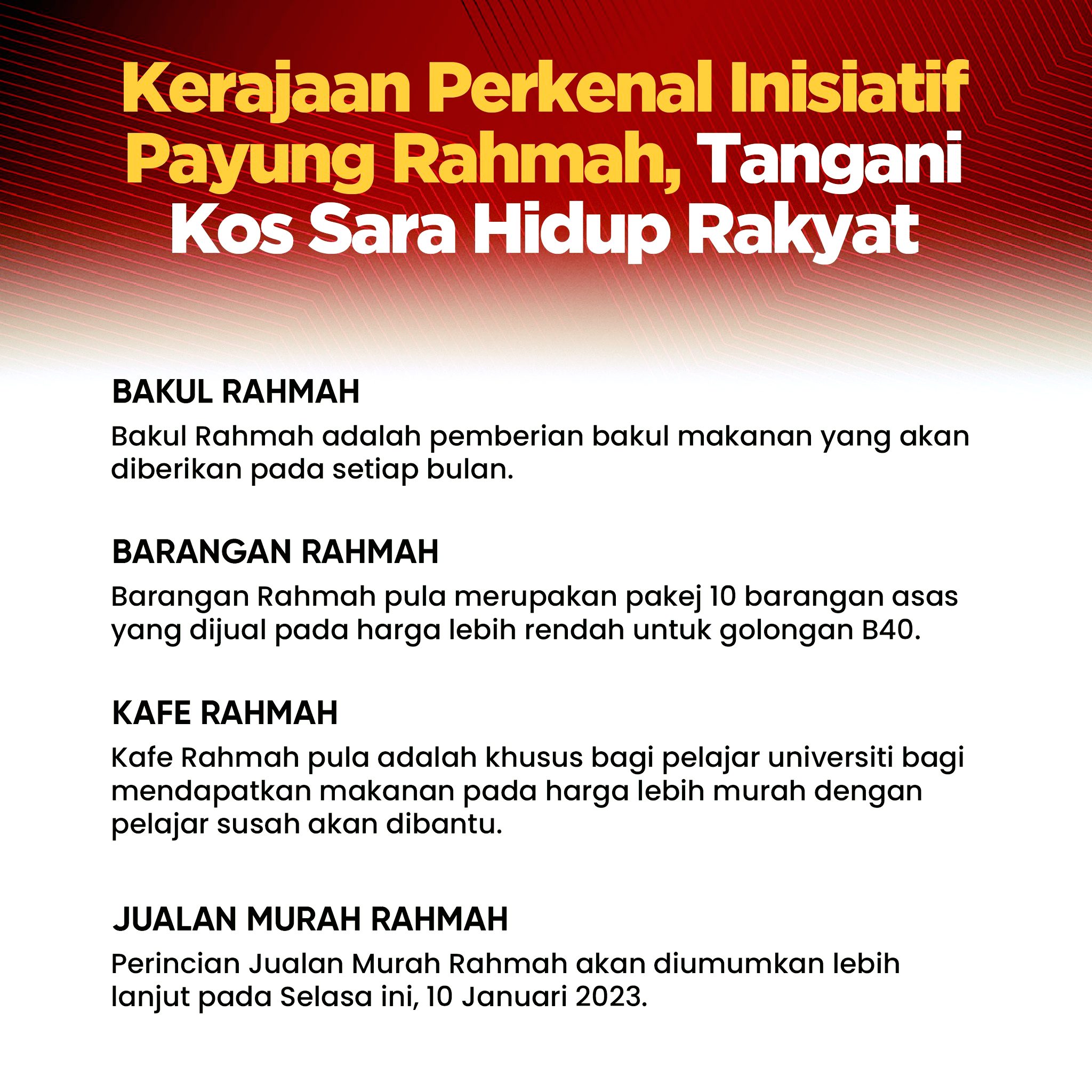 Payung Rahmah Bantu B40 Tangani Isu Kos Sara Hidup 2 payung rahmah b40