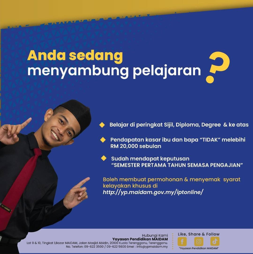 bantuan ipt terengganu