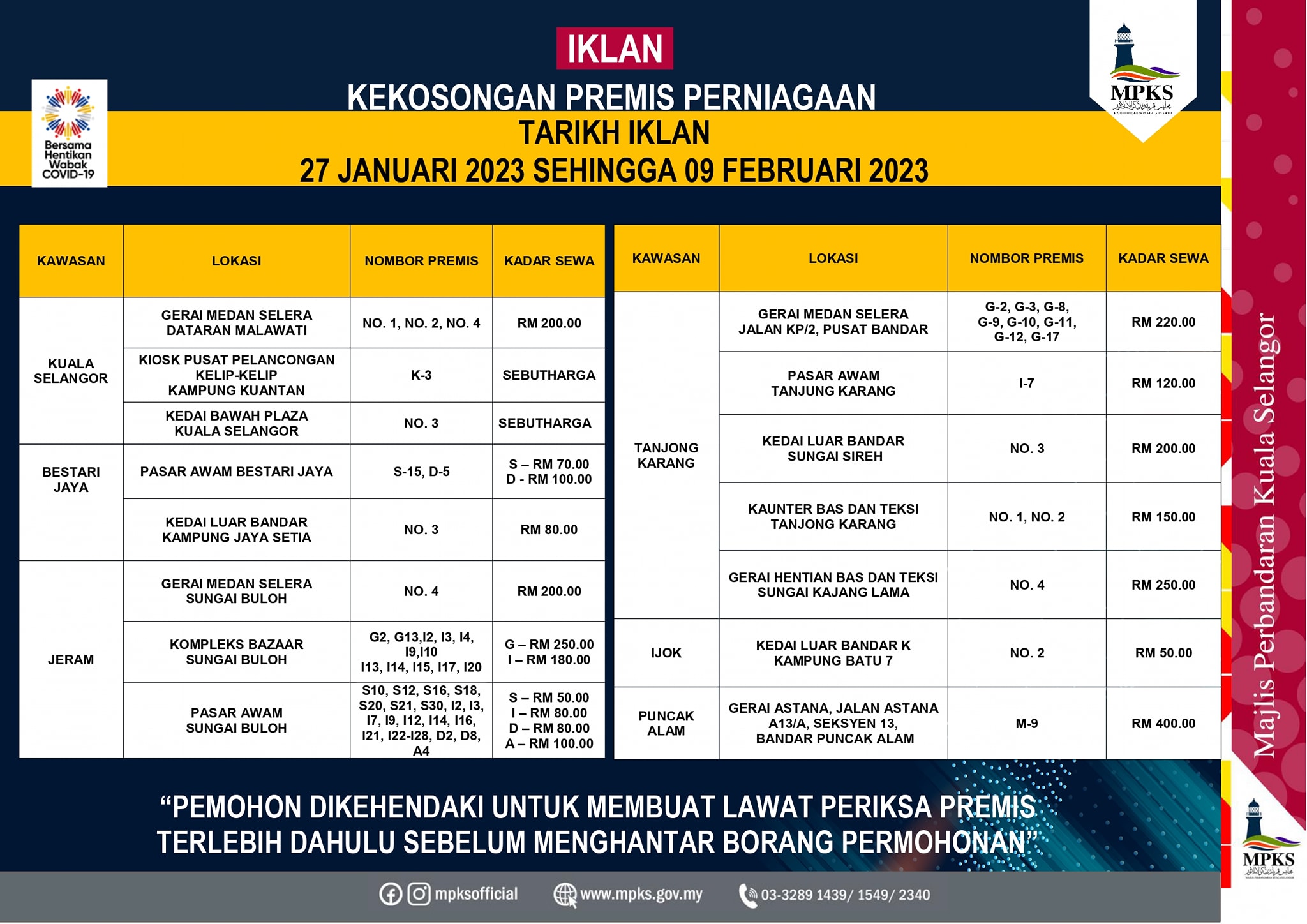 premis perniagaan selangor 