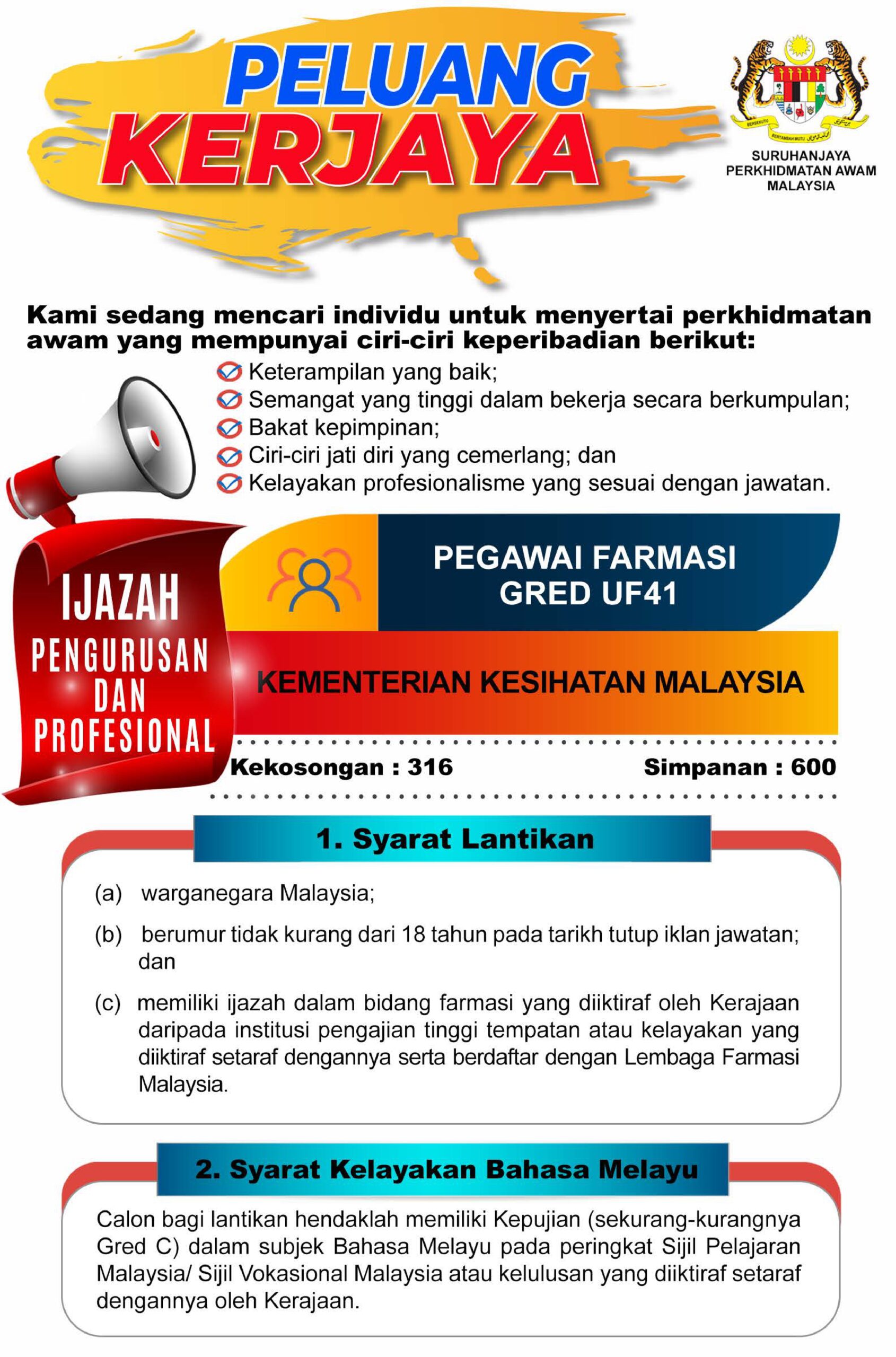 Jawatan Kosong KKM - Mohon Sekarang 4914 Kekosongan 5