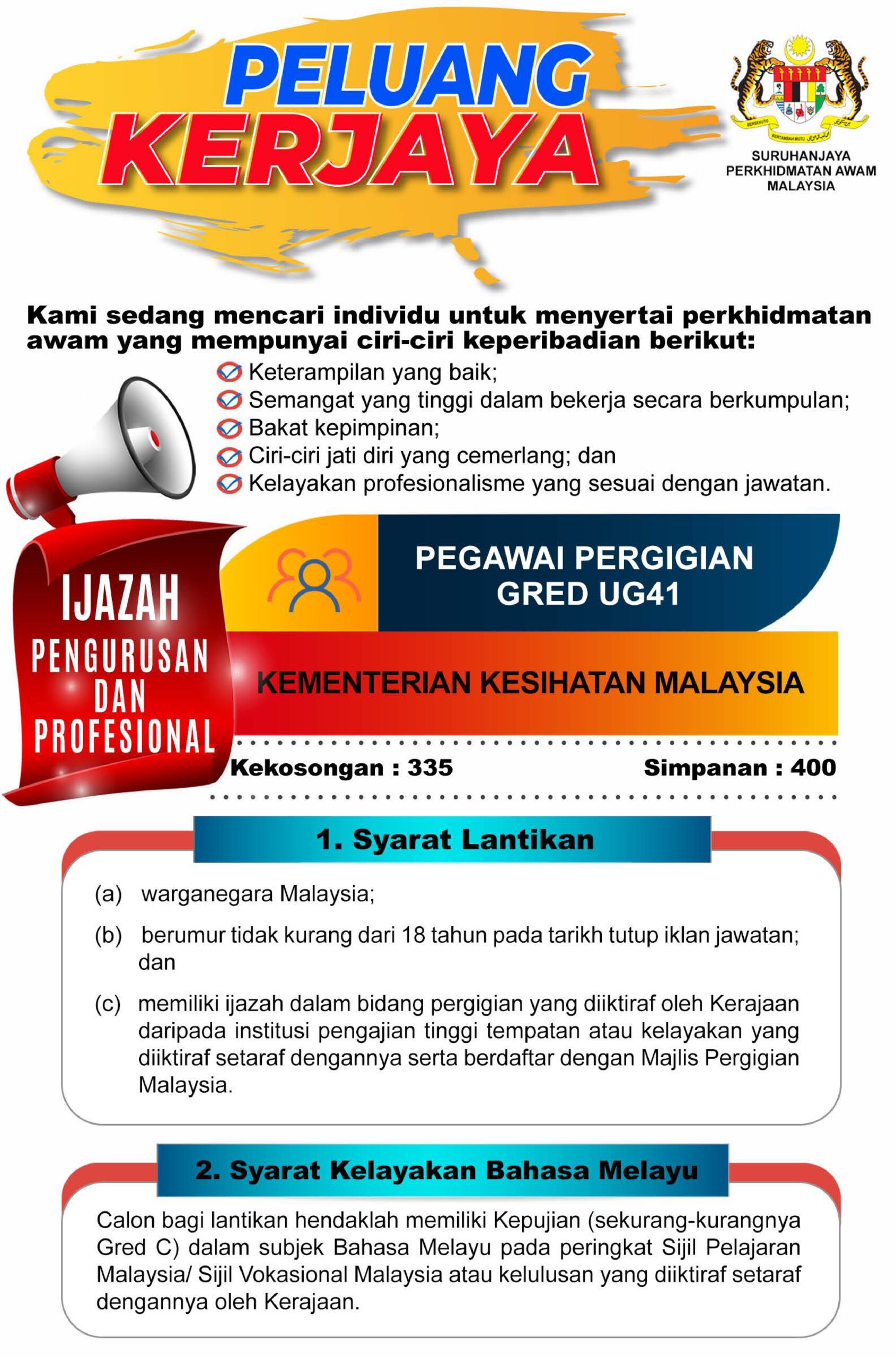 Jawatan Kosong KKM - Mohon Sekarang 4914 Kekosongan 3