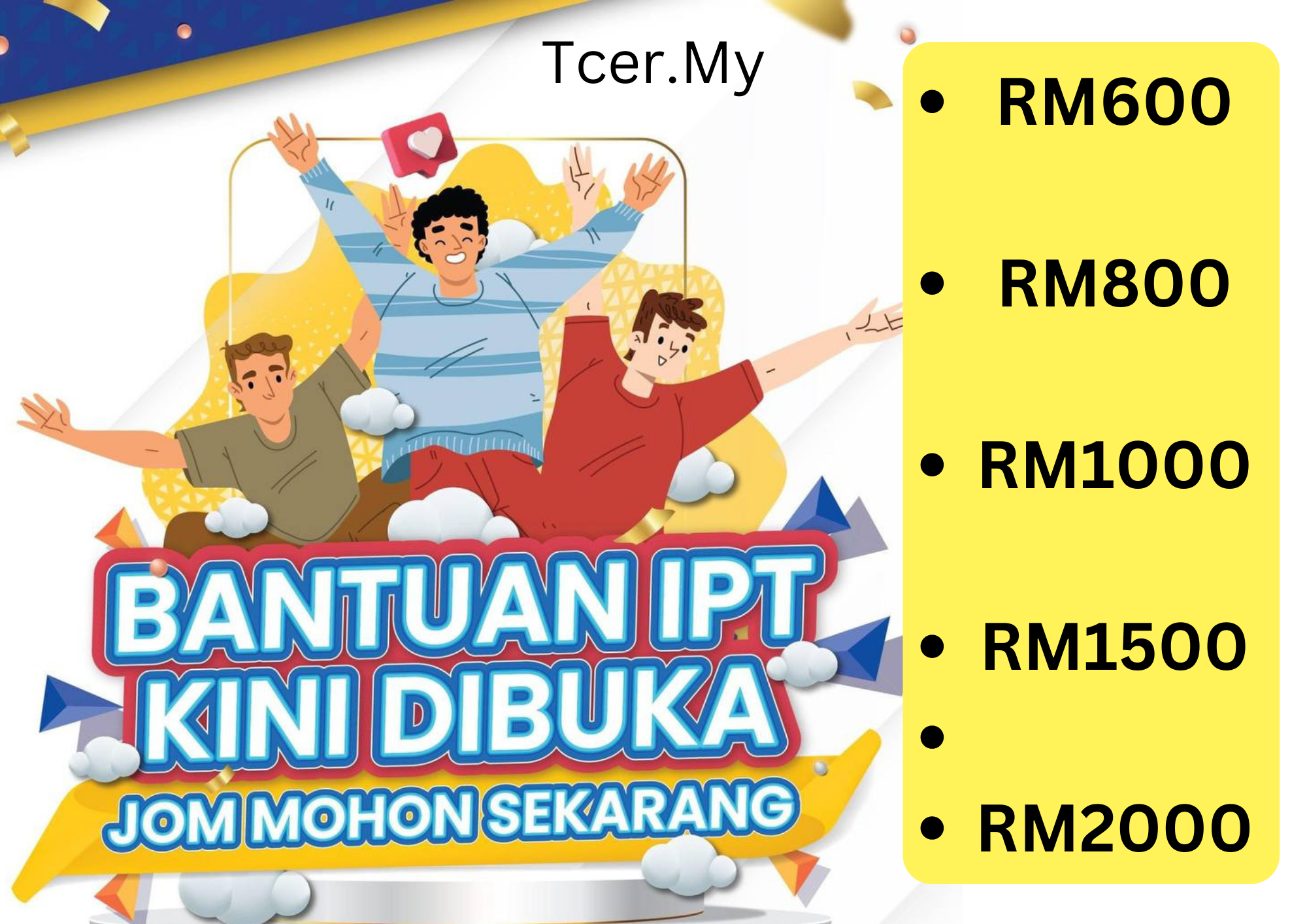 Mohon Sekarang Bantuan IPT Sehingga RM2,000 40