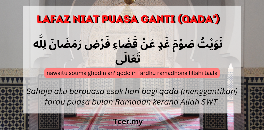 Niat Puasa Ganti Dan Hukum Gabung Dengan Puasa Sunat 2 niat puasa ganti