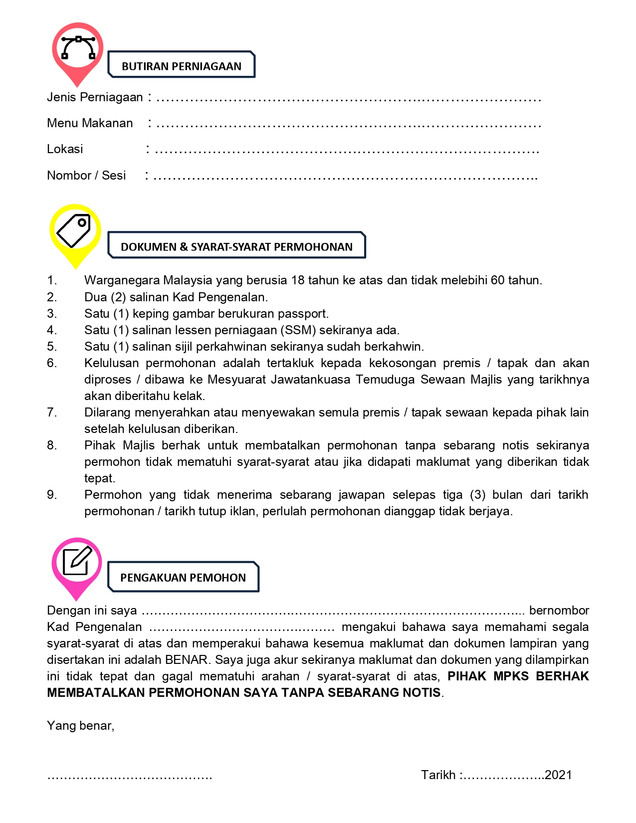 Senarai Kekosongan Premis Perniagaan Selangor 2023 2