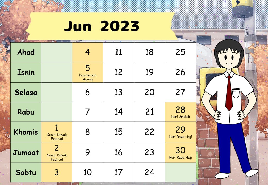 Kalendar Cikgu Tahun 2023 25