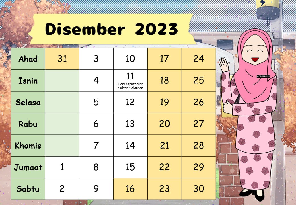 Kalendar Cikgu Tahun 2023 31