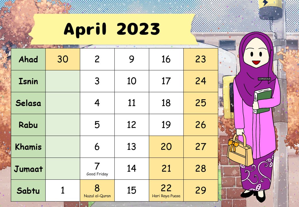 kalendar cikgu tahun 2023