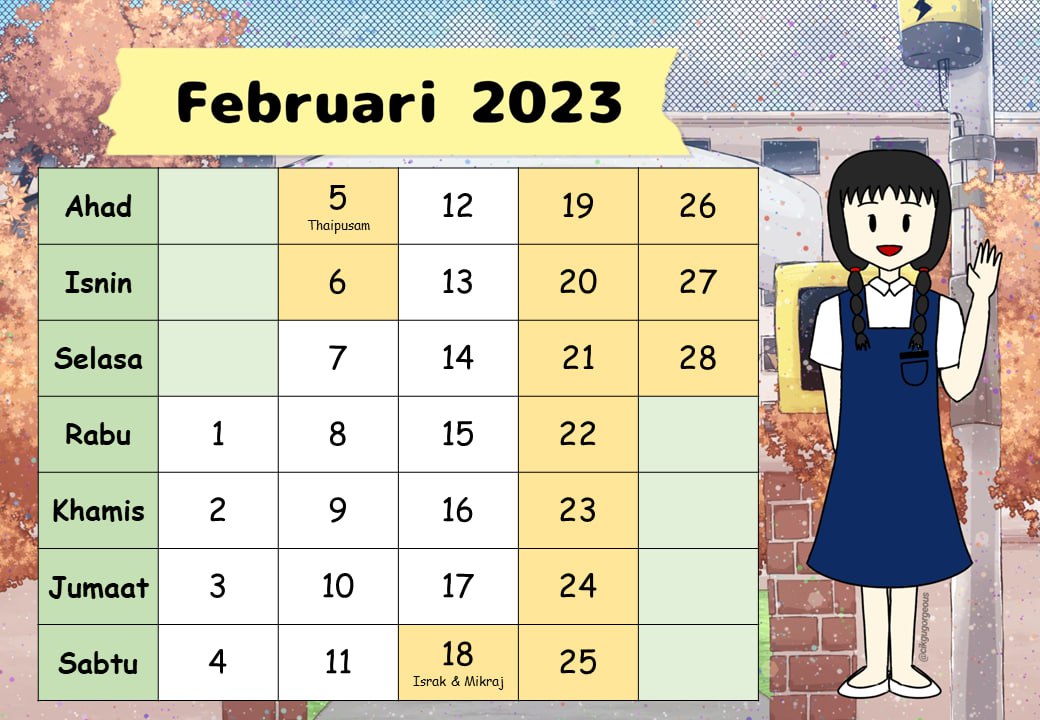 kalendar cikgu tahun 2023