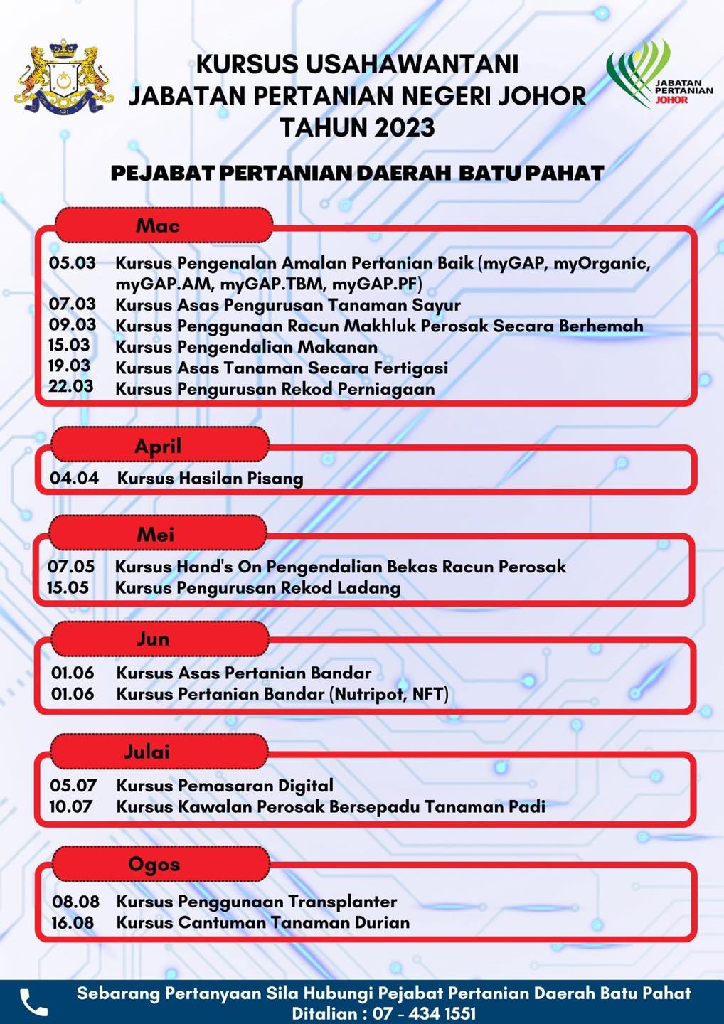 121 Siri Kursus Usahawantani Negeri Johor Tahun 2023 5