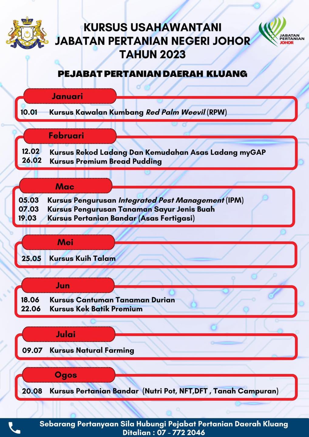 121 Siri Kursus Usahawantani Negeri Johor Tahun 2023 2