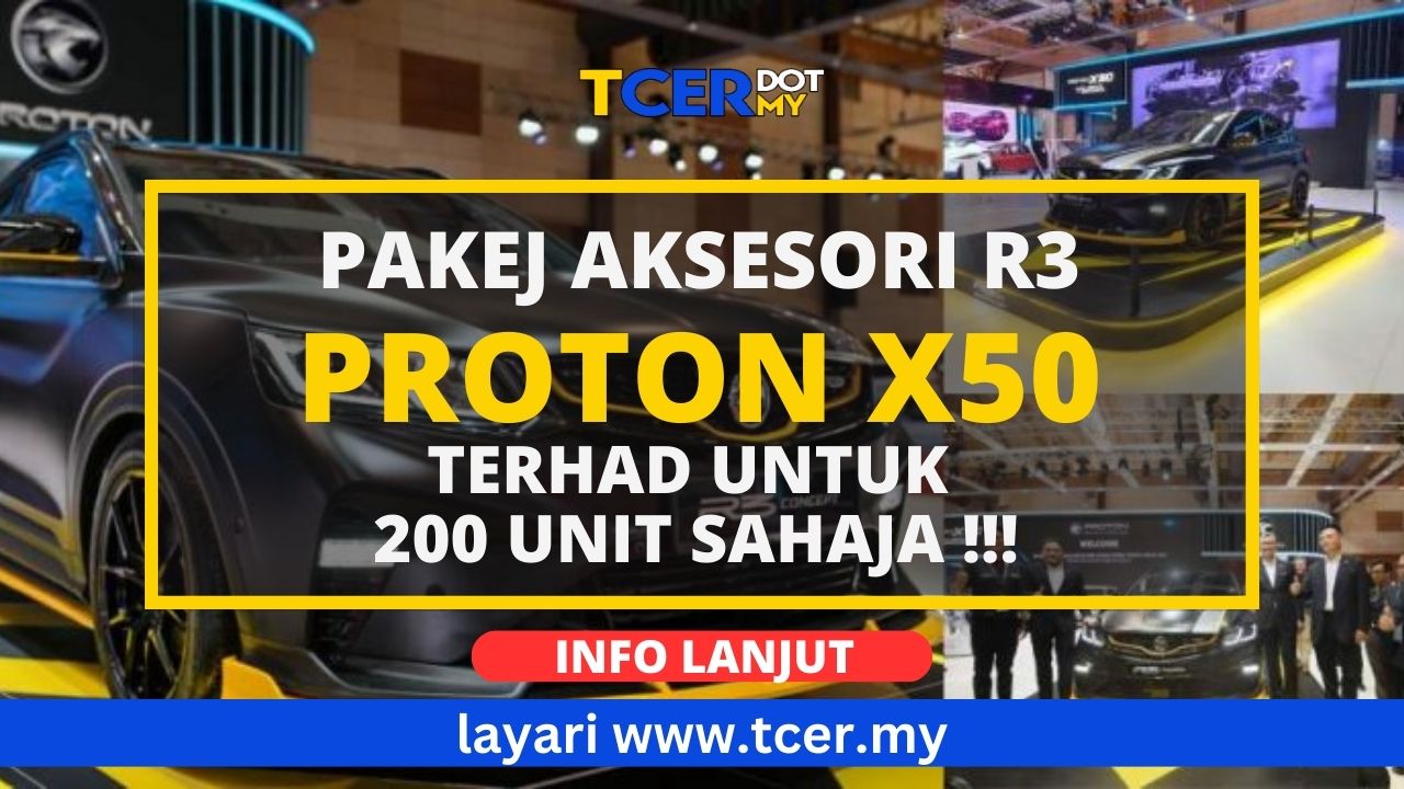 Pakej Aksesori R3 Proton X50 Di Malaysia Autoshow 2023
