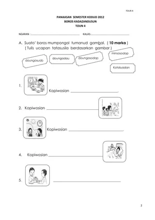 Bahasa Kadazandusun Tahun 4