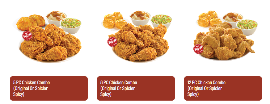 texas chicken menu