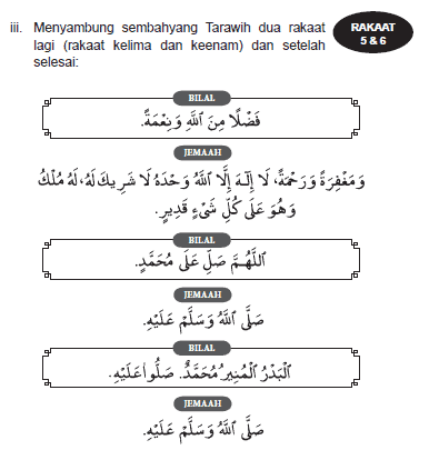 Panduan Solat Tarawih Berjemaah & Sendirian (JAKIM) 27