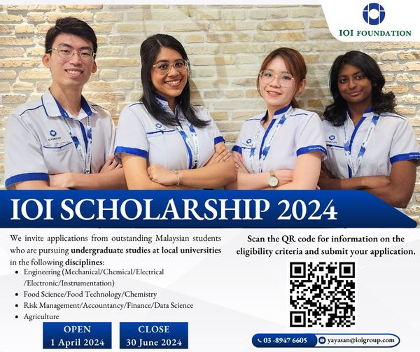 Permohonan Biasiswa IOI Group Scholarship 2024 1