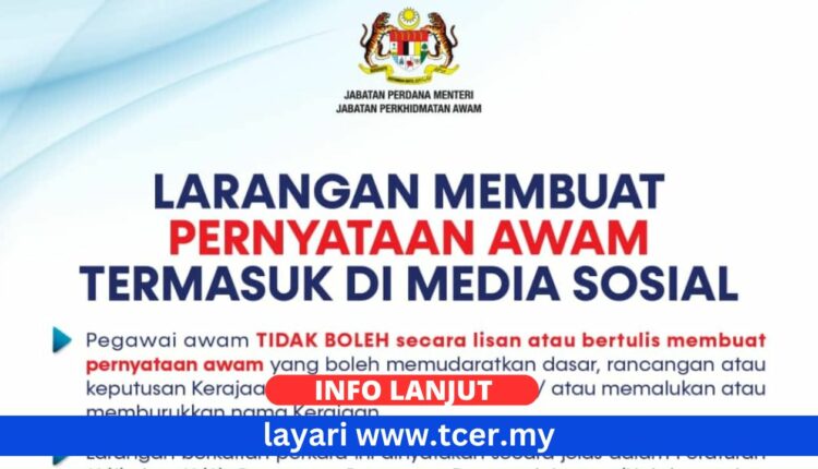 Larangan Membuat Pernyataan Awam