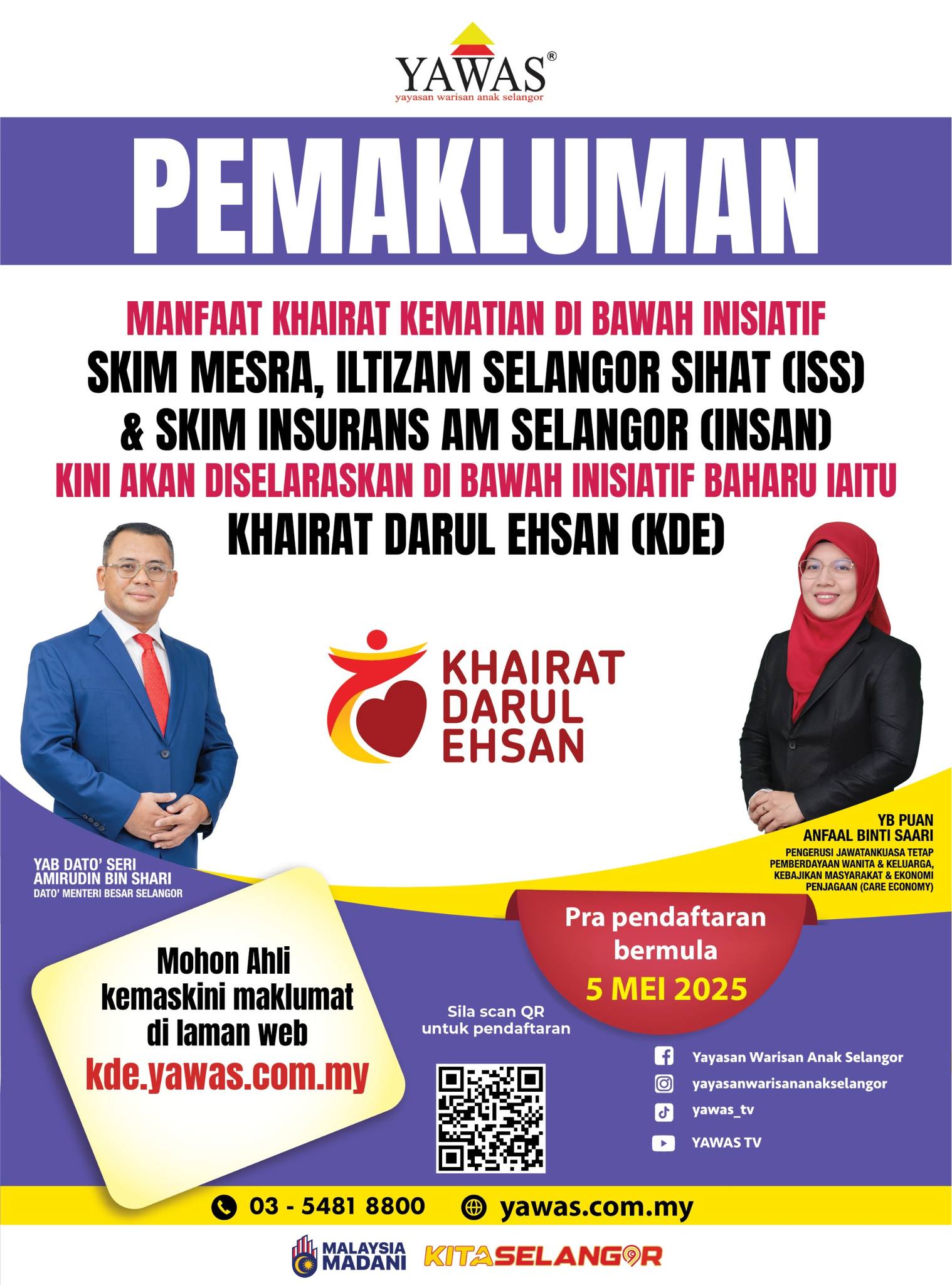 Semakan Kelayakan & Permohonan Khairat Darul Ehsan Tahun 2025 - TCER.MY