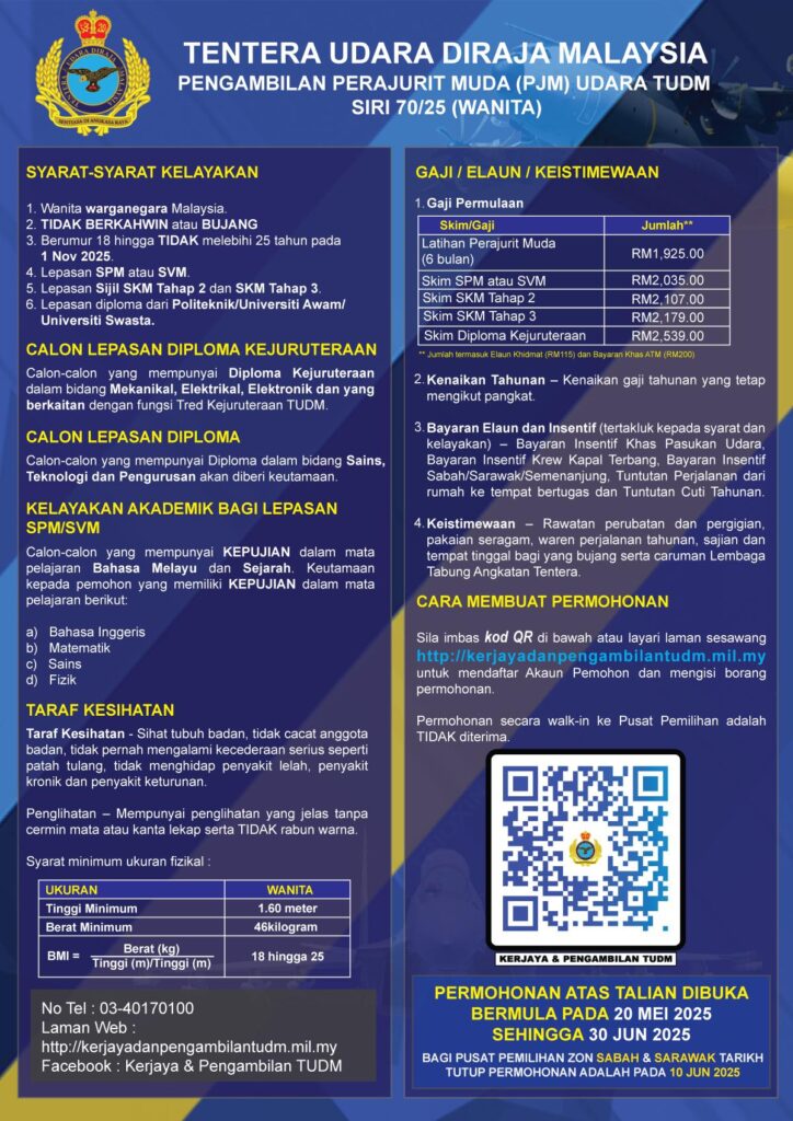 Pengambilan Perajurit Muda Udara TUDM Siri 70/25 1