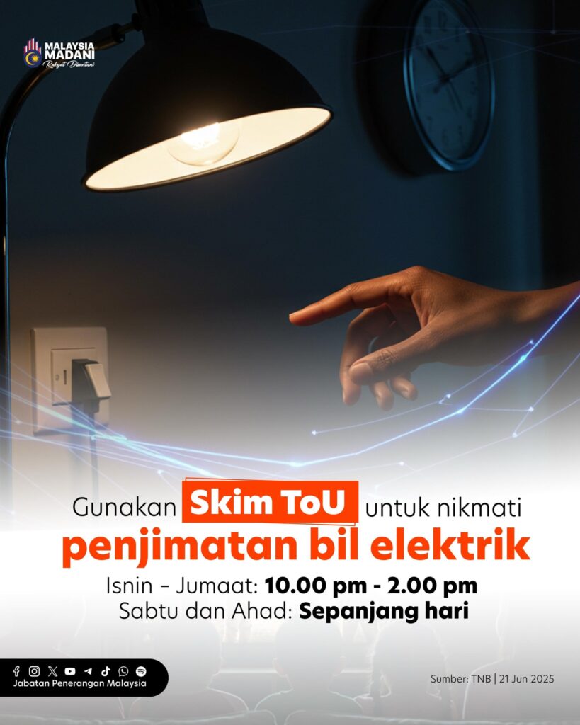 Skim ToU Diperluaskan Kepada Semua Pengguna Mulai 1 Julai 2025 2