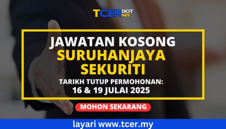 Jawatan Kosong Suruhanjaya Sekuriti