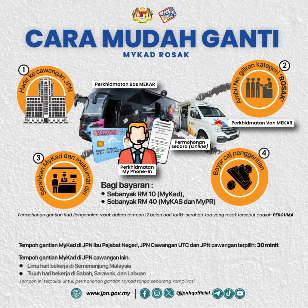 Fungsi Cip MyKad, Tips Penjagaan Daripada Rosak & Cara Mudah Ganti 2 Fungsi Cip MyKad, Tips Penjagaan Daripada Rosak & Cara Mudah Ganti 2
