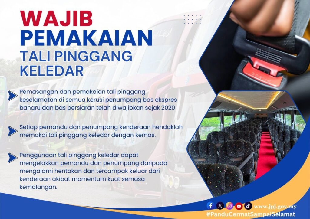 Penguatkuasaan Pemakaian Tali Pinggang Keledar Bas 1 Julai 2025 2