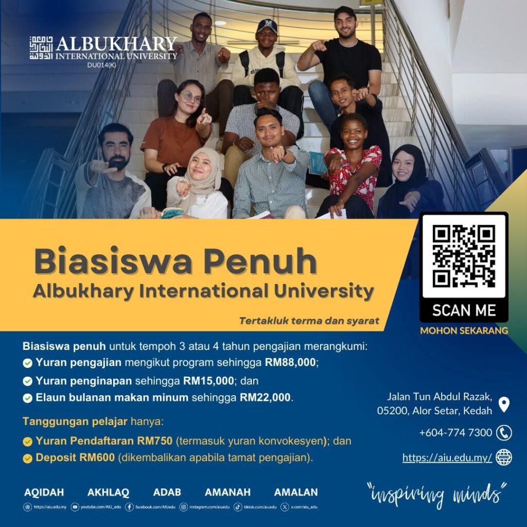 Permohonan Biasiswa AIU Bagi Kemasukan Oktober 2025 1