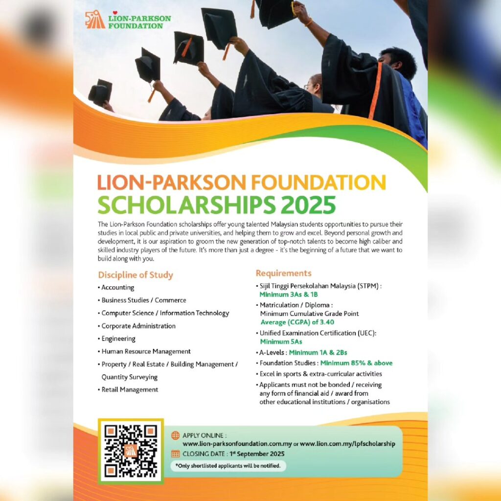 Permohonan Biasiswa Lion-Parkson Foundation 2025 1