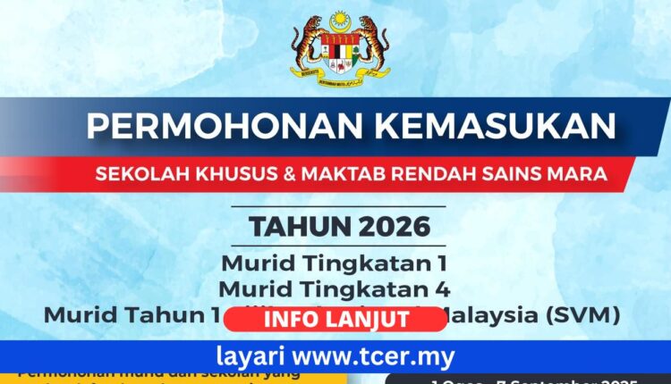 Permohonan MRSM 2026