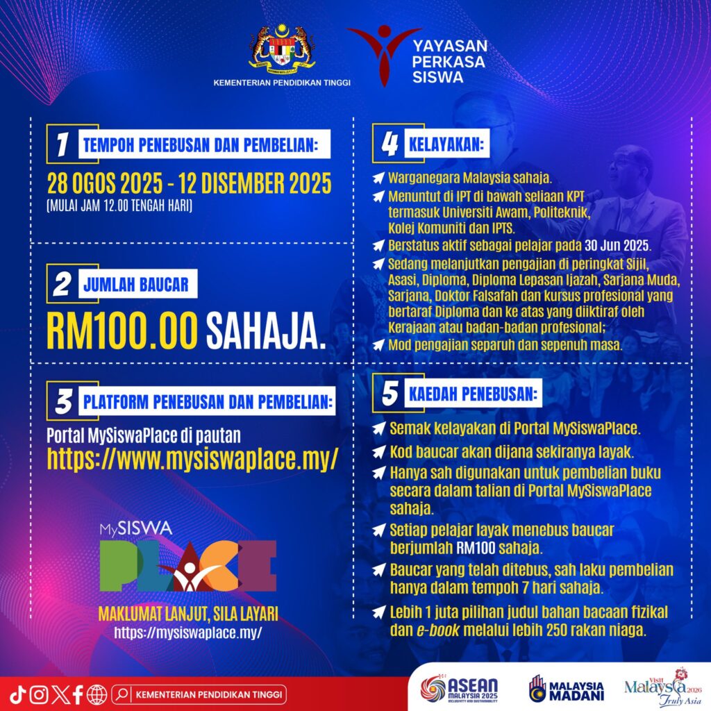 Baucar Buku MADANI 2025: Syarat Kelayakan & Kaedah Penebusan 2 Baucar Buku MADANI 2025: Syarat Kelayakan & Kaedah Penebusan 2