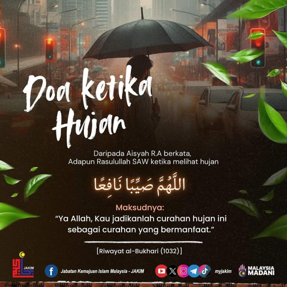 Doa Ketika Hujan Adalah Waktu Mustajab Untuk Berdoa 1 Doa Ketika Hujan Adalah Waktu Mustajab Untuk Berdoa 1